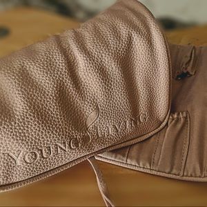 Young Living Roller Bottle Case, Pink, Rolls up/ties, holds 10 bottles